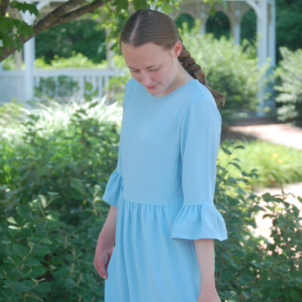 Spring/ Summer/ Easter Dress Ruffled Sleeved Babydoll Dress Ces Femme